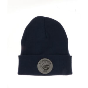 Winter Beanie-Will's Leather Patch (Navy)